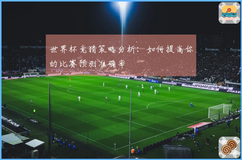 世界杯竞猜策略分析：如何提高你的比赛预测准确率