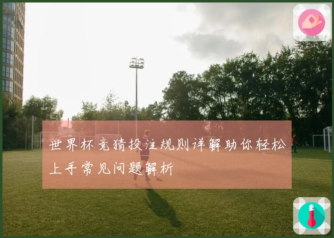 世界杯竞猜投注规则详解助你轻松上手常见问题解析
